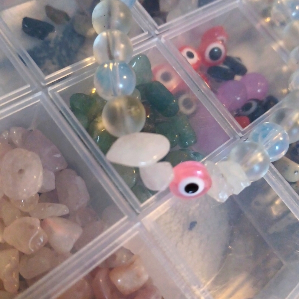 Pink evil eye bracelet!